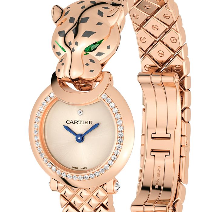Zegarek Cartier La Panthère 23,6 mm, mechanizm kwarcowy, różowe złoto HPI01381 - obrazek 3