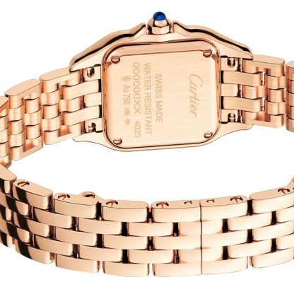 Zegarek Cartier Panthere De Cartier Mały model Koperta z mechanizmem kwarcowym w kolorze różowego złota WGPN0006-OWN - obrazek 5