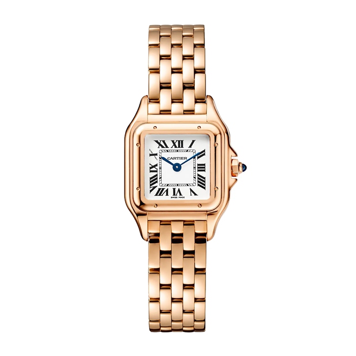 Zegarek Cartier Panthère De Cartier Mały model Koperta z mechanizmem kwarcowym w kolorze różowego złota WGPN0006 - obrazek 2