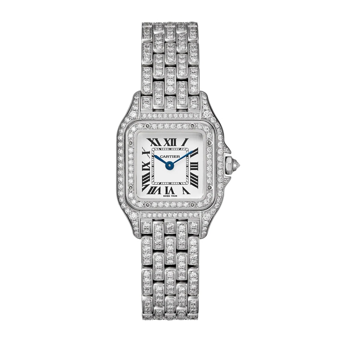 Zegarek Cartier Panthère De Cartier Mały model Mechanizm kwarcowy Rodowana koperta z białego złota HPI01129 - obrazek 2