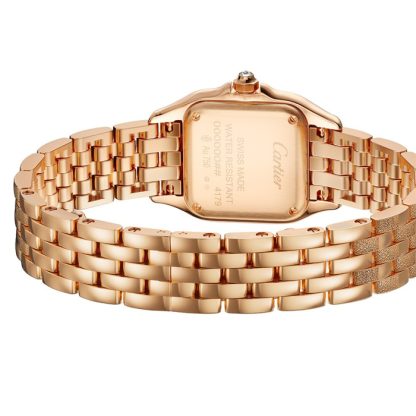 Zegarek Cartier Panthère De Cartier Mały model Mechanizm kwarcowy Różowe złoto WJPN0058 - obrazek 3