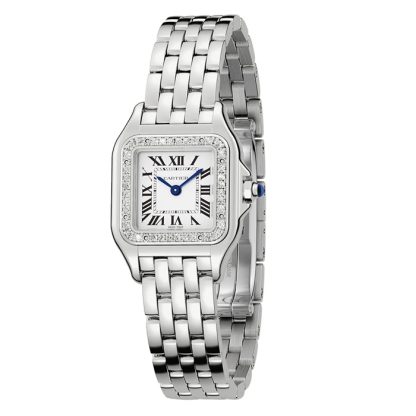 Zegarek Cartier Panthère De Cartier Mały model Mechanizm kwarcowy Stal Diamenty W4PN0007 - obrazek 2