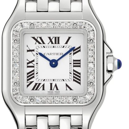 Zegarek Cartier Panthère De Cartier Mały model Mechanizm kwarcowy Stal Diamenty W4PN0007 - obrazek 4