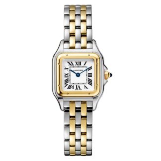 Zegarek Cartier Panthere De Cartier Mały model Mechanizm kwarcowy Żółte złoto Stal W2PN0018