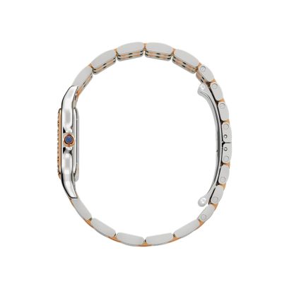 Zegarek Cartier Panthère De Cartier Średni model Mechanizm kwarcowy Różowe złoto Stal Diamenty W3PN0010 - obrazek 4