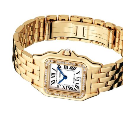 Zegarek Cartier Panthère De Cartier Średni model Mechanizm kwarcowy Żółte złoto Diamenty WJPN0016 - obrazek 3