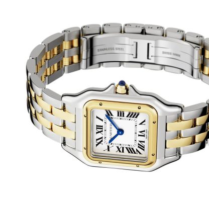 Zegarek Cartier Panthère De Cartier Średni model Mechanizm kwarcowy Żółte złoto Stal W2PN0014 - obrazek 4