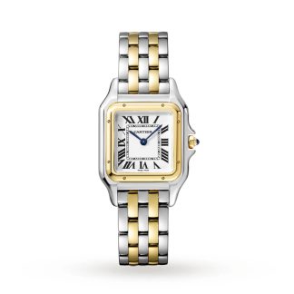 Zegarek Cartier Panthère De Cartier Średni model Mechanizm kwarcowy Żółte złoto Stal W2PN0014