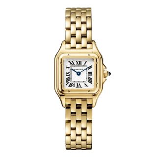 Zegarek Cartier Panthere de Cartier mały model mechanizm kwarcowy koperta z żółtego złota 750/1000 wymiary 23 mm x 30 mm WGPN0038