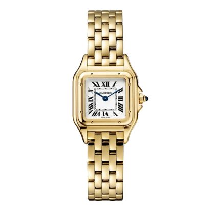 Zegarek Cartier Panthere de Cartier mały model mechanizm kwarcowy koperta z żółtego złota 750/1000 wymiary 23 mm x 30 mm WGPN0038