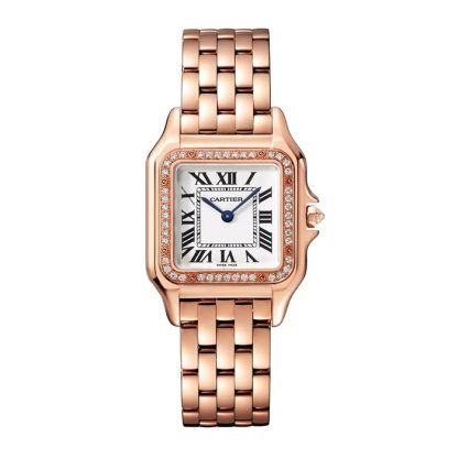 Zegarek Cartier Panthere de Cartier średni model kwarcowy Koperta w kolorze różowego złota WJPN0088 - obrazek 2