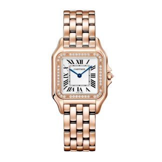 Zegarek Cartier Panthere de Cartier średni model kwarcowy Koperta w kolorze różowego złota WJPN0088