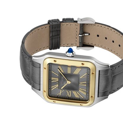Zegarek Cartier Santos-Dumont Duży model Żółte złoto Wysoka autonomia Kwarc W2SA0028 - obrazek 5