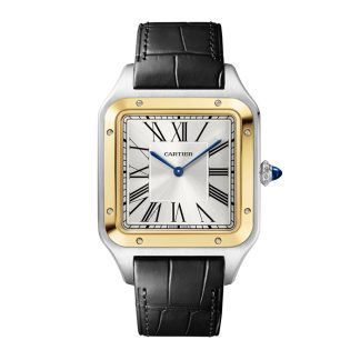 Zegarek Cartier Santos Dumont Extra-Large Model Ręczne nakręcanie Żółte złoto Stal W2SA0034