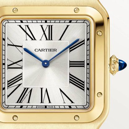Zegarek Cartier Santos Dumont Extra-Large Model Ręczne nakręcanie Żółte złoto WGSA0108 - obrazek 2