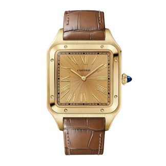 Zegarek Cartier Santos Dumont Extra-Large Model Ręczne nakręcanie Żółte złoto WGSA0111