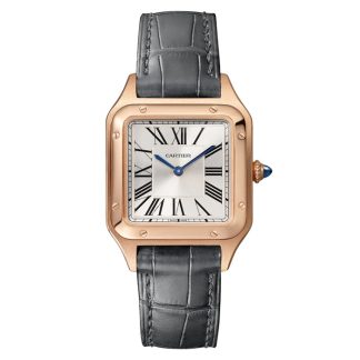 Zegarek Cartier Santos-Dumont Mały model Wysoka autonomia Mechanizm kwarcowy Różowe złoto WGSA0117