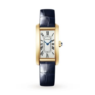 Zegarek Cartier Tank Américaine Mały model Mechanizm kwarcowy Żółte złoto WGTA0299