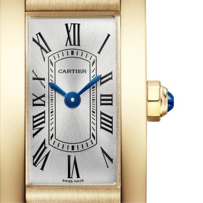Zegarek Cartier Tank Américaine Mini Model Mechanizm kwarcowy Żółte złoto WGTA0353 - obrazek 2
