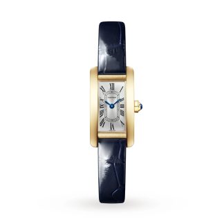 Zegarek Cartier Tank Américaine Mini Model Mechanizm kwarcowy Żółte złoto WGTA0353