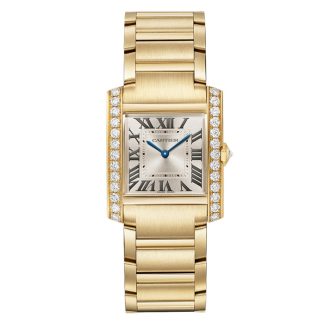 Zegarek Cartier Tank Francaise Średni model Mechanizm kwarcowy Koperta z 18-karatowego żółtego złota WJTA0061