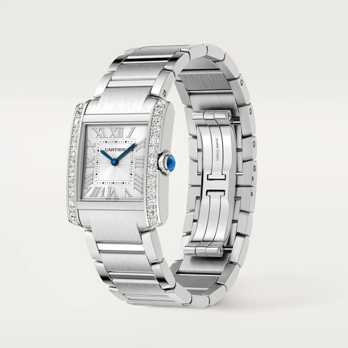 Zegarek Cartier Tank Francaise Średni model Mechanizm kwarcowy Stalowa koperta W4TA0028 - obrazek 2
