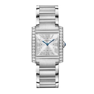 Zegarek Cartier Tank Francaise Średni model Mechanizm kwarcowy Stalowa koperta W4TA0028