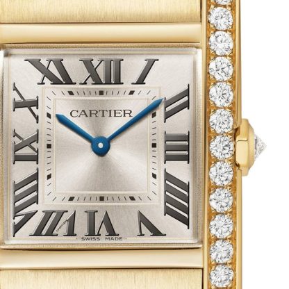 Zegarek Cartier Tank Française Średni model Mechanizm kwarcowy Żółte złoto Diamenty WJTA0040 - obrazek 2