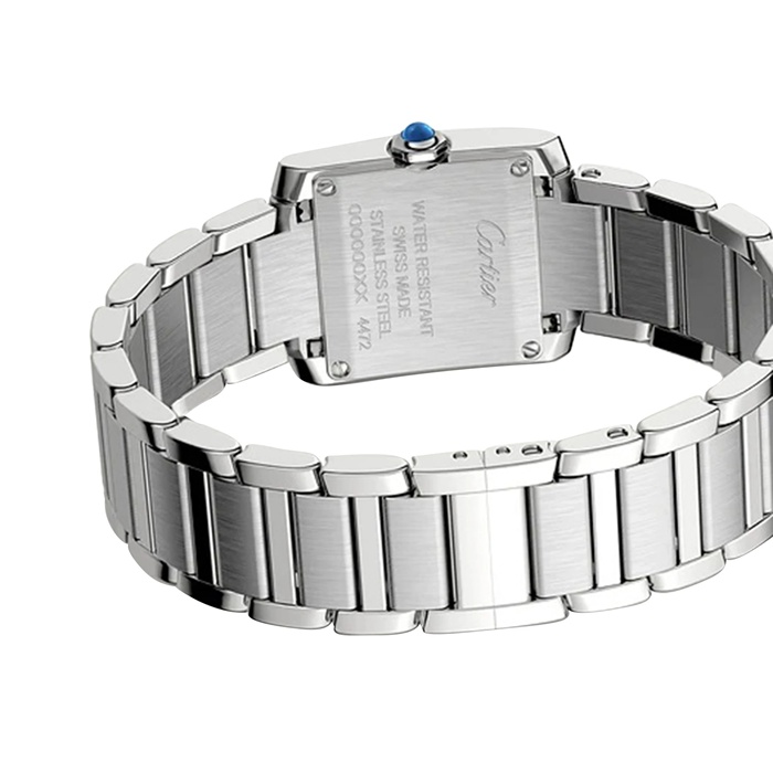Zegarek Cartier Tank Francaise mały model z mechanizmem kwarcowym W4TA0020 - obrazek 3