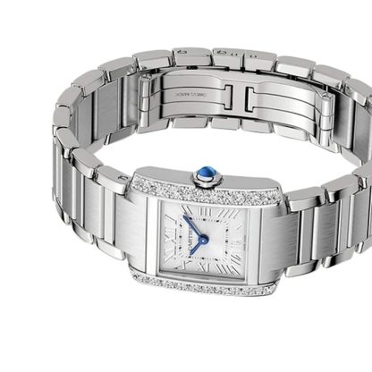 Zegarek Cartier Tank Francaise mały model z mechanizmem kwarcowym W4TA0020 - obrazek 5