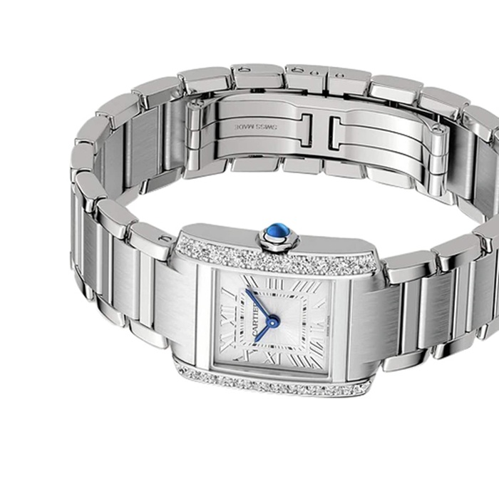 Zegarek Cartier Tank Francaise mały model z mechanizmem kwarcowym W4TA0020 - obrazek 5