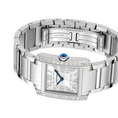 Zegarek Cartier Tank Francaise średni model z mechanizmem kwarcowym W4TA0021 - obrazek 5