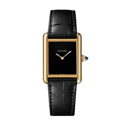 Zegarek Cartier Tank Louis Cartier Duży model Mechaniczny mechanizm z ręcznie nakręcaną kopertą z żółtego złota WGTA0091 - obrazek 2