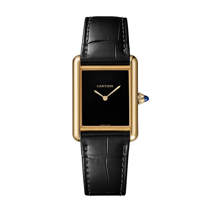 Zegarek Cartier Tank Louis Cartier Duży model Mechaniczny mechanizm z ręcznie nakręcaną kopertą z żółtego złota WGTA0091 - obrazek 2