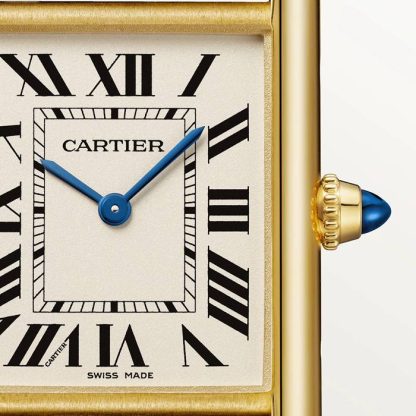 Zegarek Cartier Tank Louis Cartier Duży model Mechanizm kwarcowy Żółte złoto WGTA0067 - obrazek 4