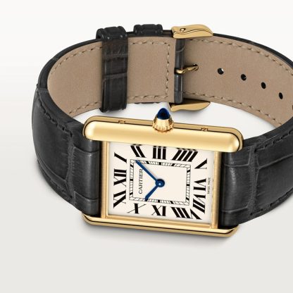 Zegarek Cartier Tank Louis Cartier Duży model Mechanizm kwarcowy Żółte złoto WGTA0067 - obrazek 5