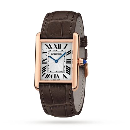 Zegarek Cartier Tank Louis Cartier Duży model produkcji Mechaniczny mechanizm z ręcznym nakręcaniem WGTA0011 - obrazek 2