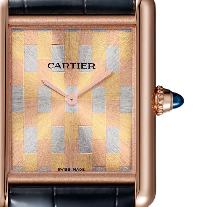 Zegarek Cartier Tank Louis Cartier duży model Mechaniczny mechanizm produkcji z ręcznym nakręcaniem WGTA0176 - obrazek 2