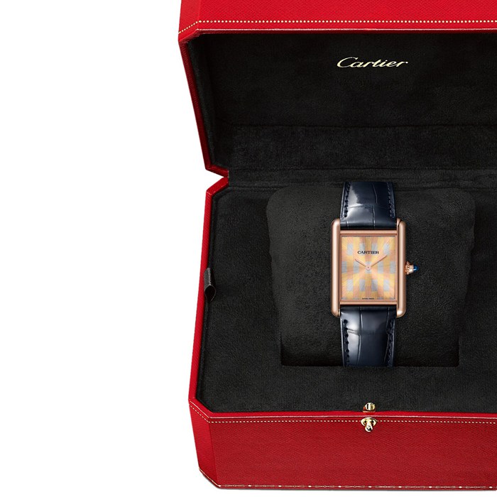 Zegarek Cartier Tank Louis Cartier duży model Mechaniczny mechanizm produkcji z ręcznym nakręcaniem WGTA0176 - obrazek 3