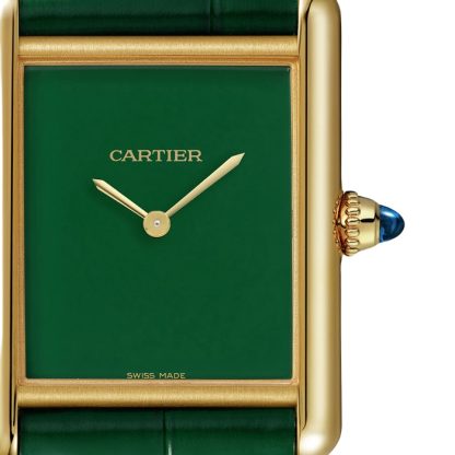 Zegarek Cartier Tank Louis Cartier duży model Mechaniczny mechanizm produkcji z ręcznym nakręcaniem WGTA0191 - obrazek 2