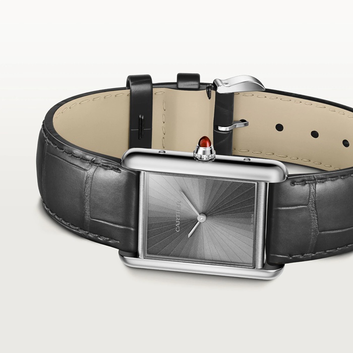 Zegarek Cartier Tank Louis Cartier duży model Mechaniczny mechanizm produkcji z ręcznym nakręcaniem WGTA0303 - obrazek 4