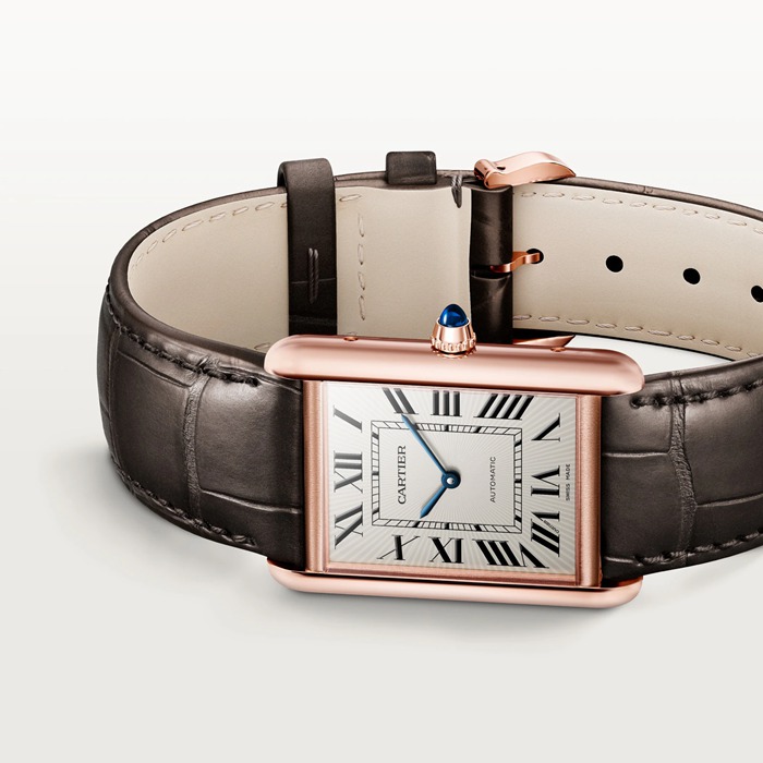 Zegarek Cartier Tank Louis Cartier duży model mechaniczny z automatycznym nakręcaniem WGTA0346 - obrazek 4