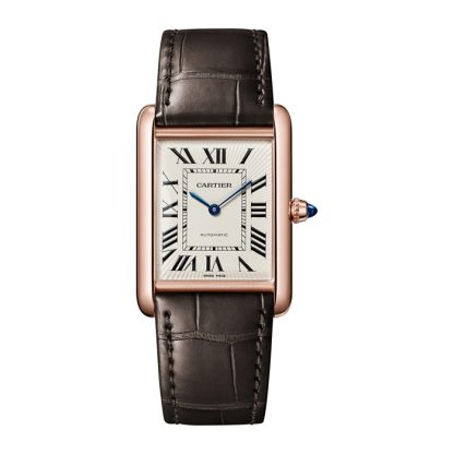 Zegarek Cartier Tank Louis Cartier duży model mechaniczny z automatycznym nakręcaniem WGTA0346