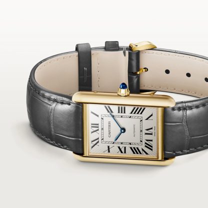 Zegarek Cartier Tank Louis Cartier duży model mechaniczny z automatycznym nakręcaniem WGTA0357 - obrazek 4