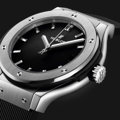 Zegarek Hublot Classic Fusion Titanium 33 mm Czarny 581.NX.1470.RX - obrazek 3