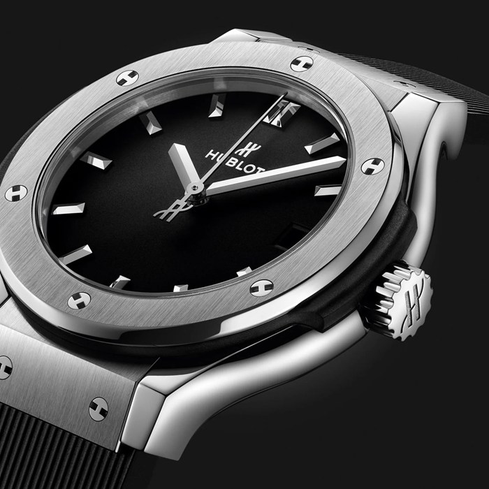 Zegarek Hublot Classic Fusion Titanium 33 mm Czarny 581.NX.1470.RX - obrazek 3