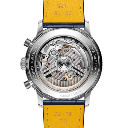 Zegarek męski Breitling Navitimer Chronograph 41 mm z niebieską tarczą i białymi oczami AB0139631C1P1 - obrazek 4