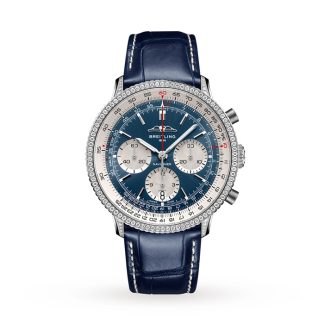 Zegarek męski Breitling Navitimer Chronograph 41 mm z niebieską tarczą i białymi oczami AB0139631C1P1