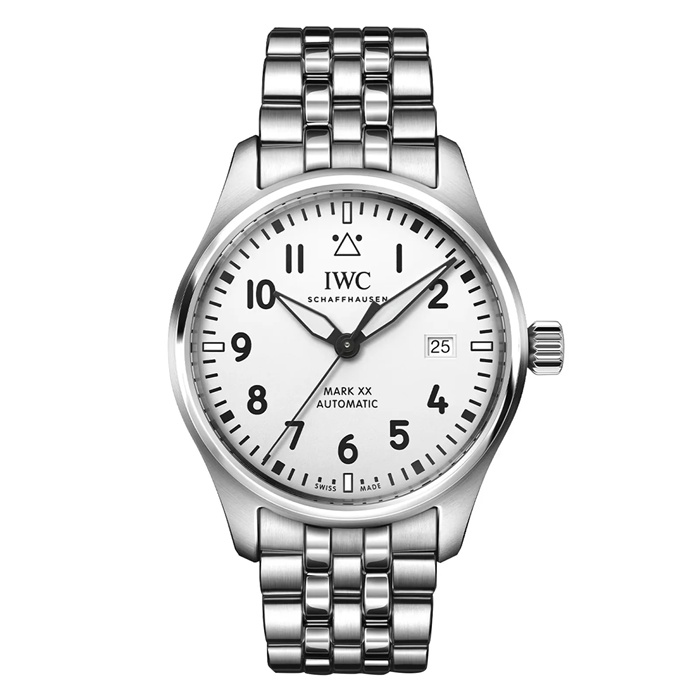 Zegarek męski IWC Pilot Mark XX 40 mm biały IW328208