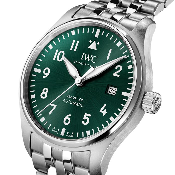 Zegarek męski IWC Pilot's Mark XX 40 mm Zielony IW328206 - obrazek 2